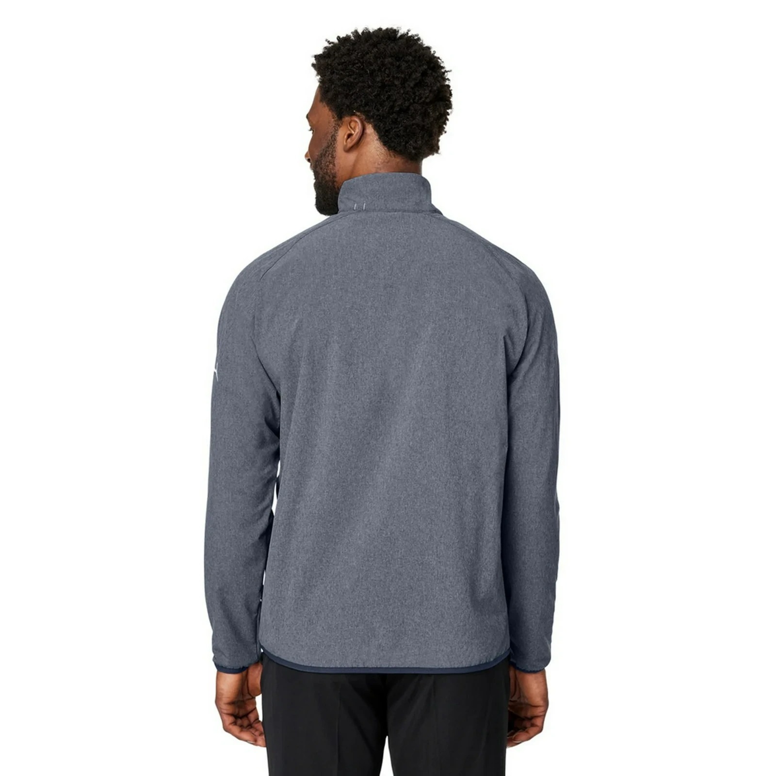 Puma Golf Coastal Woven Quarter-Zip Pullover Golf Windbreaker 538931 Mens L Gray — image 2 of 8